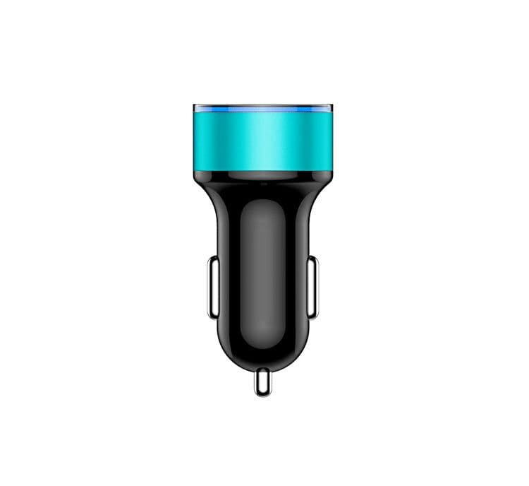 image-Car Charger 5V 3.1A With LED Display Universal Dual Usb Phone Car-Charger