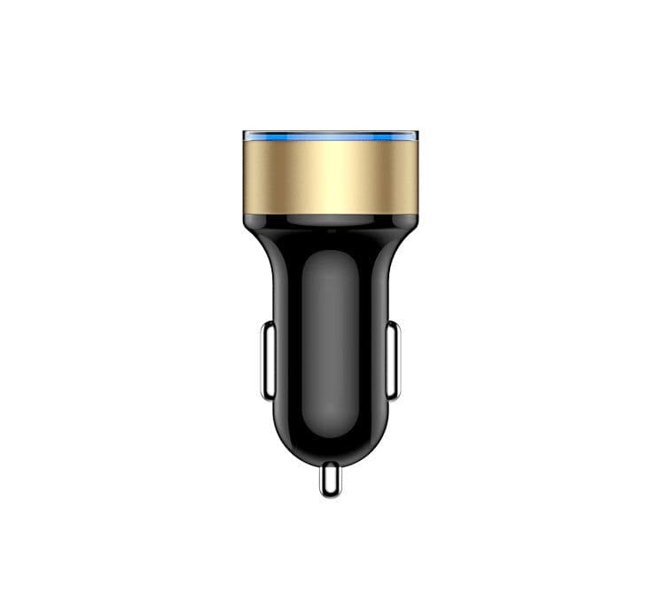 image-Car Charger 5V 3.1A With LED Display Universal Dual Usb Phone Car-Charger