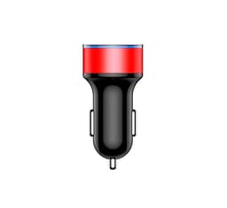 image-Car Charger 5V 3.1A With LED Display Universal Dual Usb Phone Car-Charger