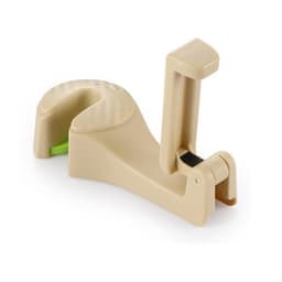 image-Car Headrest Hook with Phone Holder Seat Back Hanger for Bag Handbag Purse Grocery Cloth