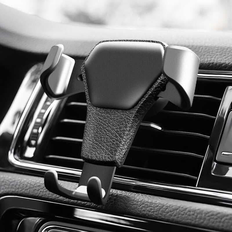 image-Car Phone Holder For Phone In Car Air Vent Mount Stand No Magnetic Mobile Phone Holder Universal Gravity Smartphone Cell Support