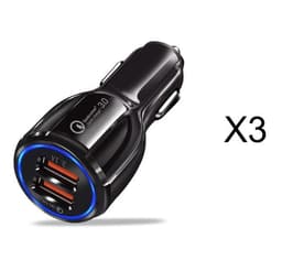 image-Quick Charge 3.0 Car Charger For Mobile Phone Dual Usb Car Charger Qualcomm Qc 3.0 Fast Charging Adapter Mini Usb Car Charger