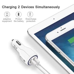 image-Quick Charge 3.0 Car Charger For Mobile Phone Dual Usb Car Charger Qualcomm Qc 3.0 Fast Charging Adapter Mini Usb Car Charger