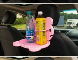 image-Child Car Seat Table Car Seat Tray Storage Kids Toy Food Water Holder Children Portable Table For Car Baby Food Desk ABS