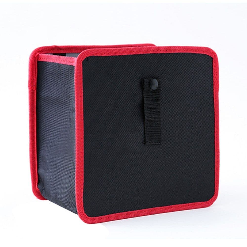 image-Practical Foldable oxford car storage bag for toys clothes seat buckles wastebasket SUV Trunk Organizer for car Garbage bag