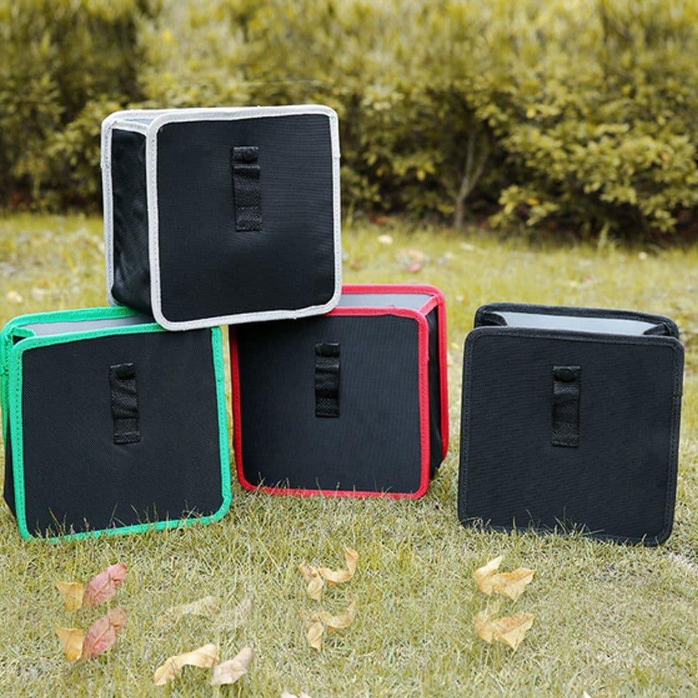 image-Practical Foldable oxford car storage bag for toys clothes seat buckles wastebasket SUV Trunk Organizer for car Garbage bag