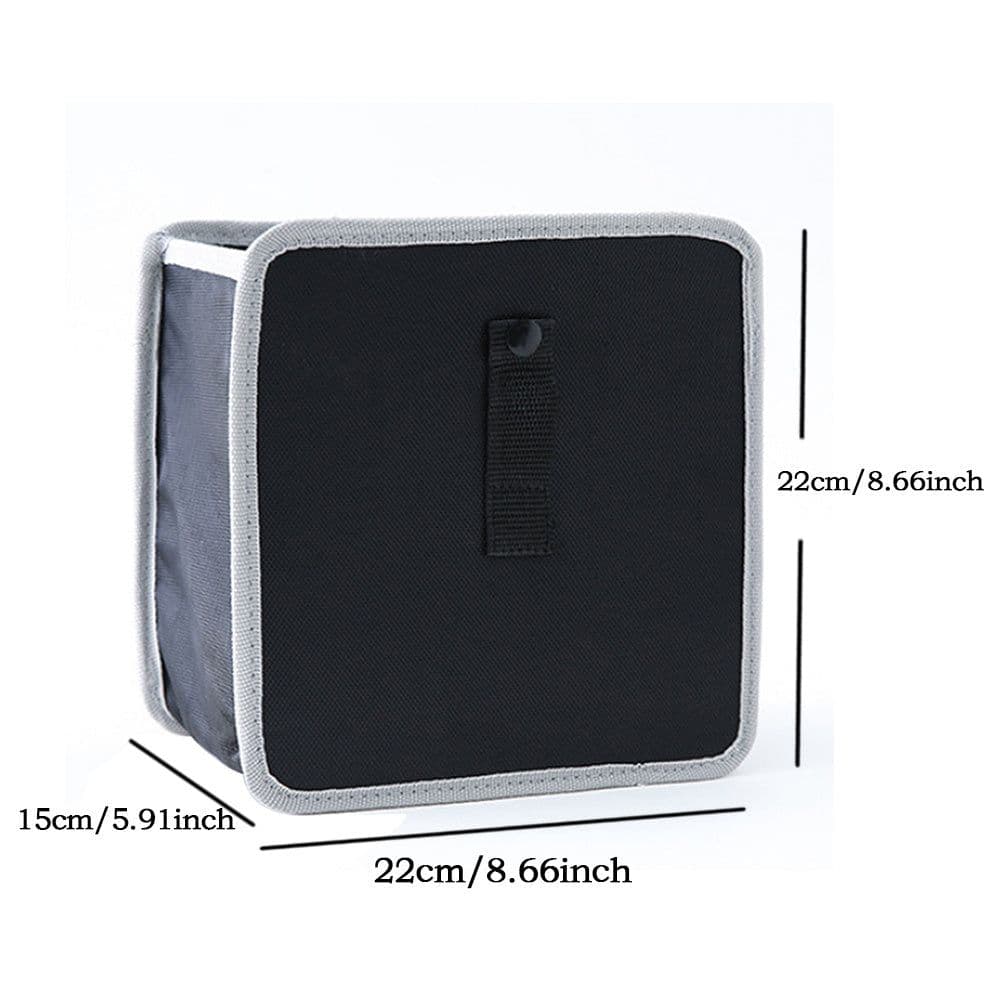 image-Practical Foldable oxford car storage bag for toys clothes seat buckles wastebasket SUV Trunk Organizer for car Garbage bag