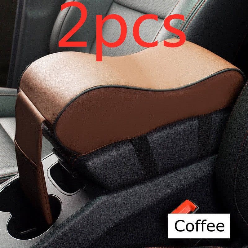 image-New Leather Car Armrest Pad Universal Auto Armrests Car Center Console Arm Rest Seat Box Pad Vehicle Protective Car Styling