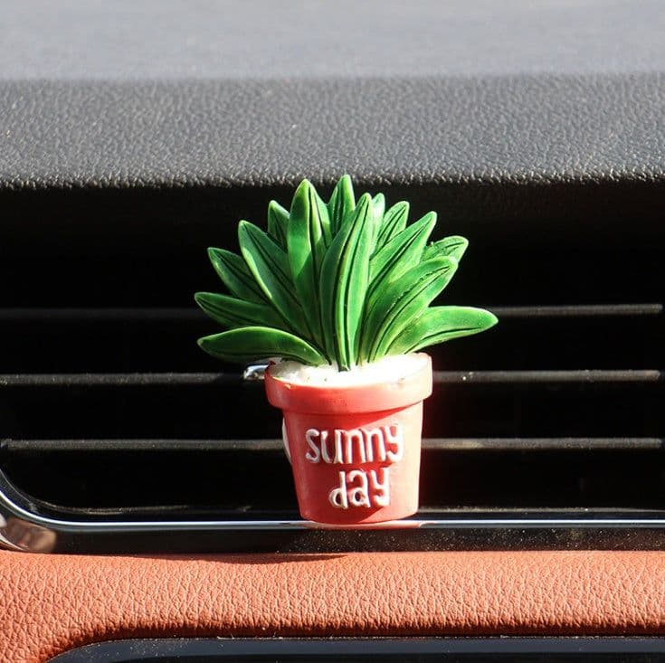 image-Car Air Freshener Plants Perfume Vent Outlet Air Conditioning Fragrance Clip Cute Creative Ornaments Interior Auto Accessories