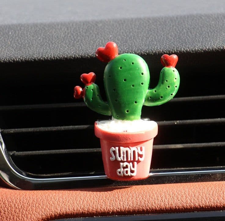 image-Car Air Freshener Plants Perfume Vent Outlet Air Conditioning Fragrance Clip Cute Creative Ornaments Interior Auto Accessories