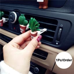 image-Car Air Freshener Plants Perfume Vent Outlet Air Conditioning Fragrance Clip Cute Creative Ornaments Interior Auto Accessories