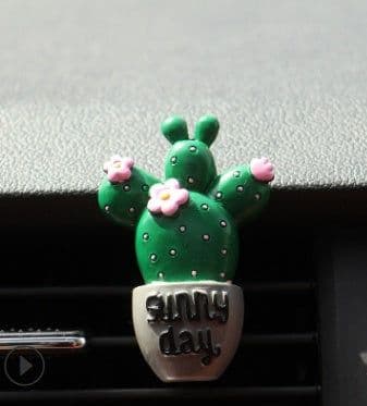 image-Car Air Freshener Plants Perfume Vent Outlet Air Conditioning Fragrance Clip Cute Creative Ornaments Interior Auto Accessories