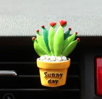 image-Car Air Freshener Plants Perfume Vent Outlet Air Conditioning Fragrance Clip Cute Creative Ornaments Interior Auto Accessories
