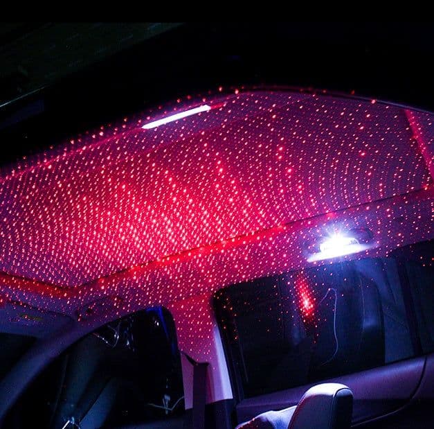 image-Car star ceiling lights modified car roof full star USB car interior atmosphere lights car music sound control decorative lights