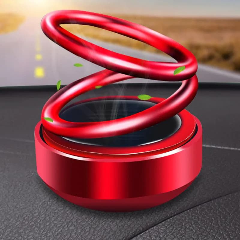 image-Solar Auto Rotation Car Air Freshener Perfume Seat