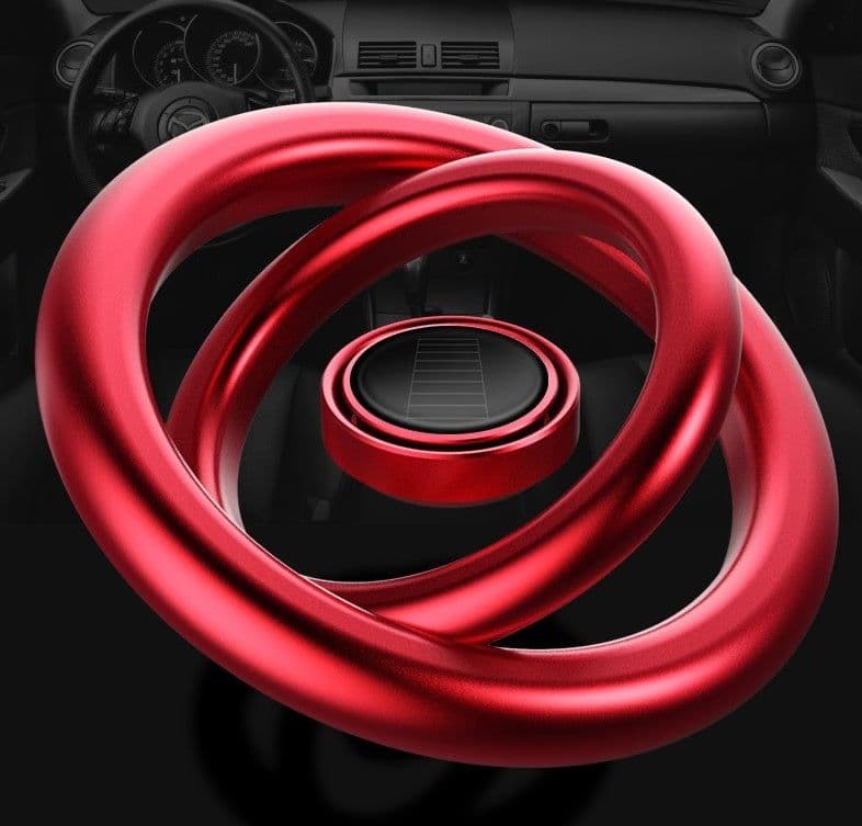 image-Solar Auto Rotation Car Air Freshener Perfume Seat