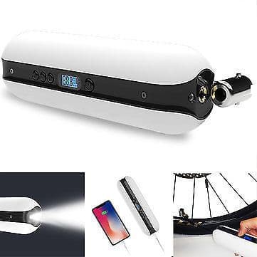 image-Bike Electric Inflator Bicycle Cycle Air Pressure Rechargeable Cordless Tire Road Bike Car Air Inflator 150PSI