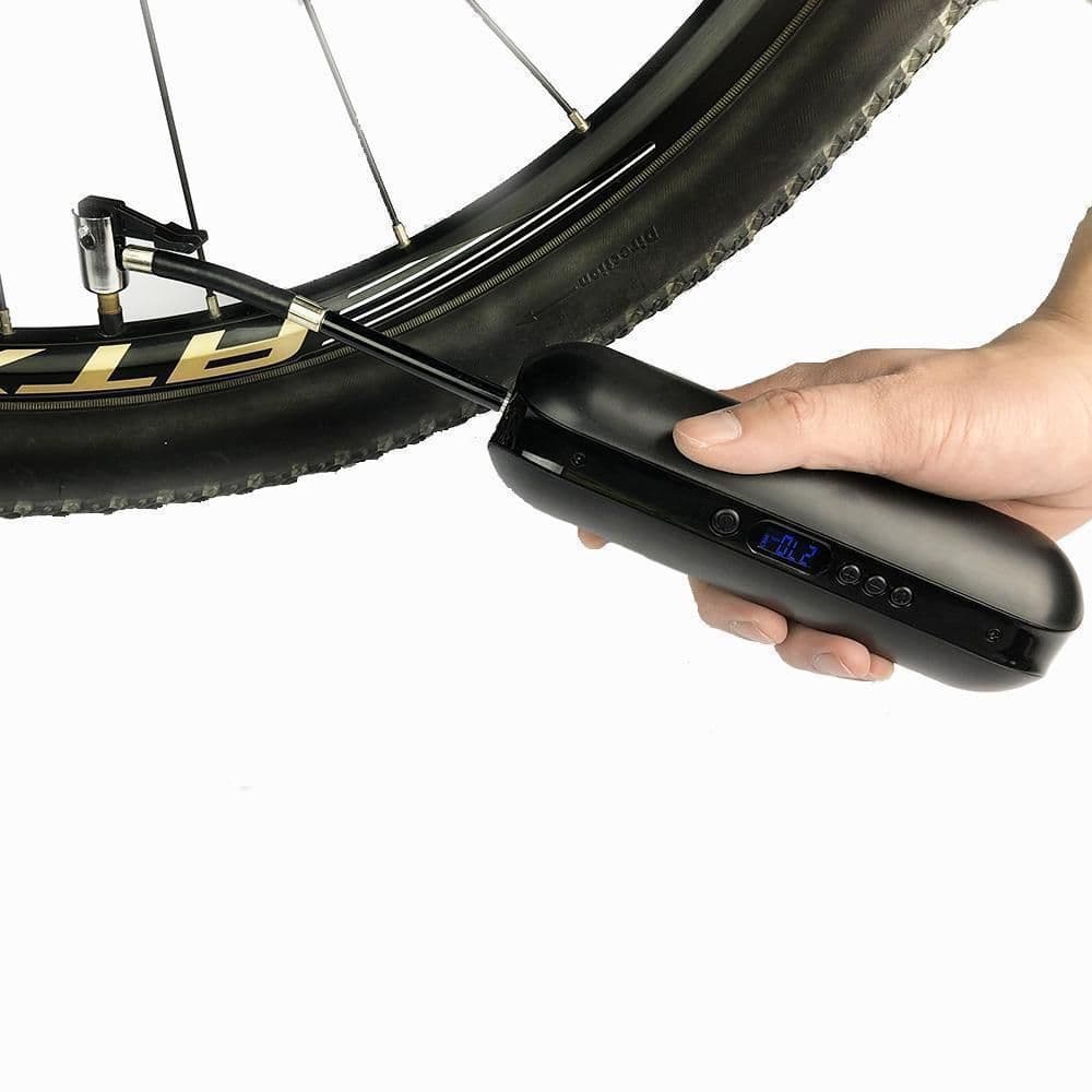 image-Bike Electric Inflator Bicycle Cycle Air Pressure Rechargeable Cordless Tire Road Bike Car Air Inflator 150PSI