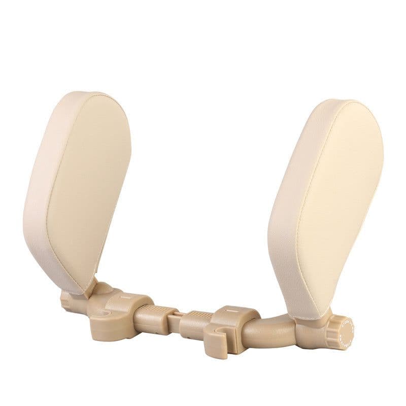 image-Car headrest pillow Sleep Adjustable Side Car Soft Travel Seat Headrest Auto Leather Support Neck Pillow Cushion car accessories