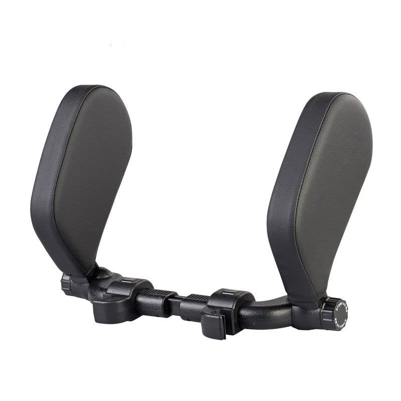 image-Car headrest pillow Sleep Adjustable Side Car Soft Travel Seat Headrest Auto Leather Support Neck Pillow Cushion car accessories