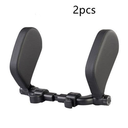 image-Car headrest pillow Sleep Adjustable Side Car Soft Travel Seat Headrest Auto Leather Support Neck Pillow Cushion car accessories