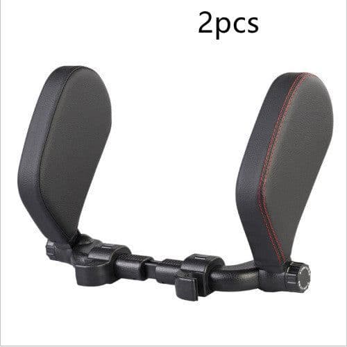 image-Car headrest pillow Sleep Adjustable Side Car Soft Travel Seat Headrest Auto Leather Support Neck Pillow Cushion car accessories