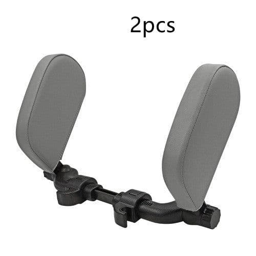 image-Car headrest pillow Sleep Adjustable Side Car Soft Travel Seat Headrest Auto Leather Support Neck Pillow Cushion car accessories