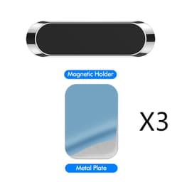 image-F6 Strip Plate Magnetic Car Phone Holder Stand Magnet Holder For Phone In Car Mount Holder