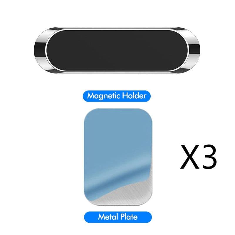 image-F6 Strip Plate Magnetic Car Phone Holder Stand Magnet Holder For Phone In Car Mount Holder