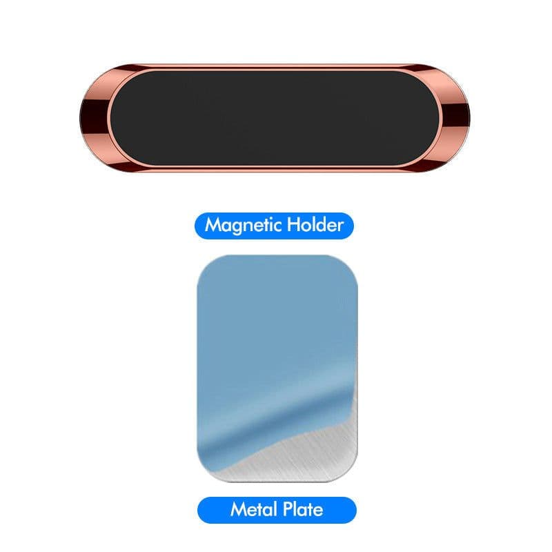 image-F6 Strip Plate Magnetic Car Phone Holder Stand Magnet Holder For Phone In Car Mount Holder