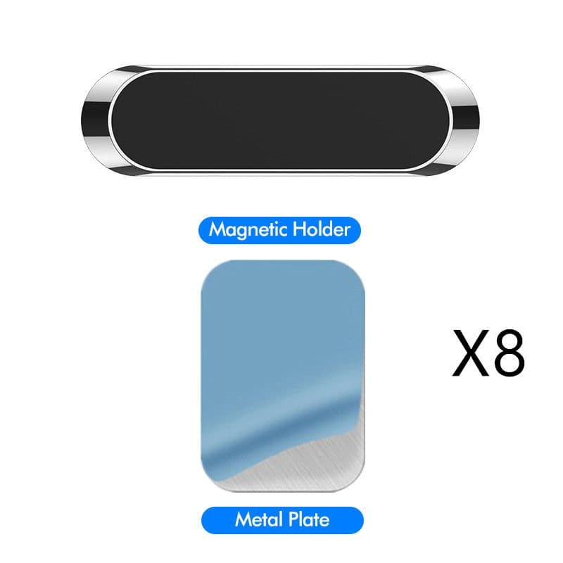 image-F6 Strip Plate Magnetic Car Phone Holder Stand Magnet Holder For Phone In Car Mount Holder