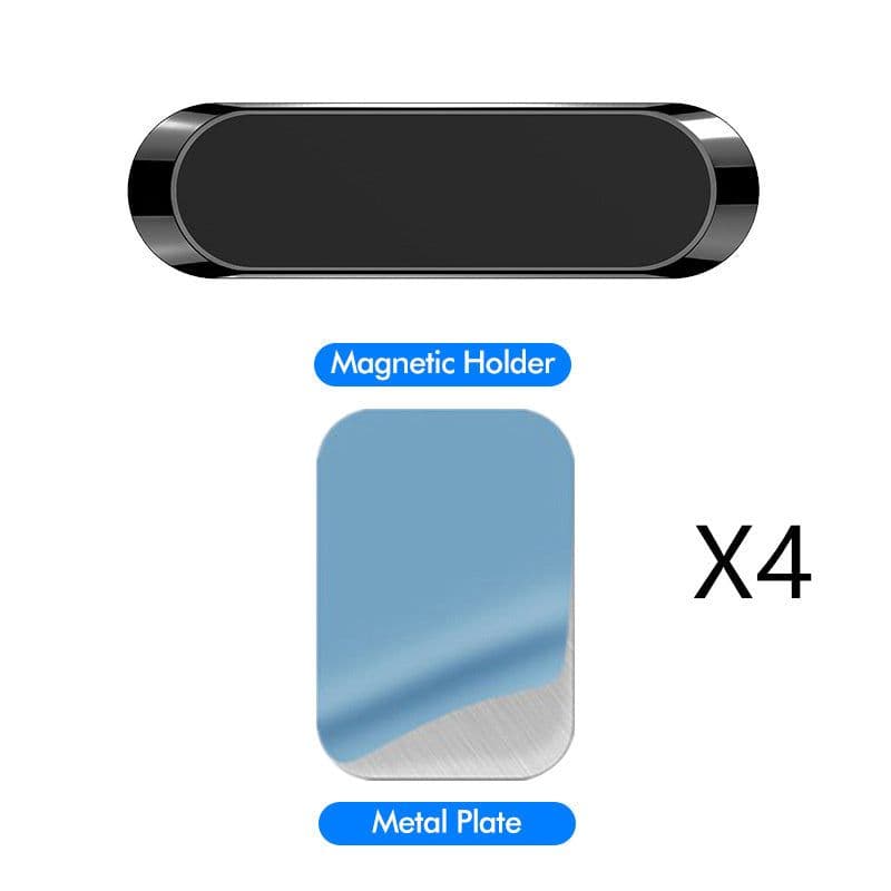 image-F6 Strip Plate Magnetic Car Phone Holder Stand Magnet Holder For Phone In Car Mount Holder