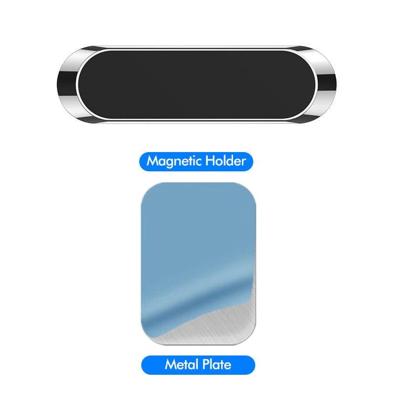 image-F6 Strip Plate Magnetic Car Phone Holder Stand Magnet Holder For Phone In Car Mount Holder