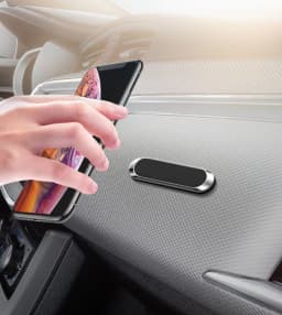 image-F6 Strip Plate Magnetic Car Phone Holder Stand Magnet Holder For Phone In Car Mount Holder