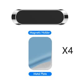 image-F6 Strip Plate Magnetic Car Phone Holder Stand Magnet Holder For Phone In Car Mount Holder