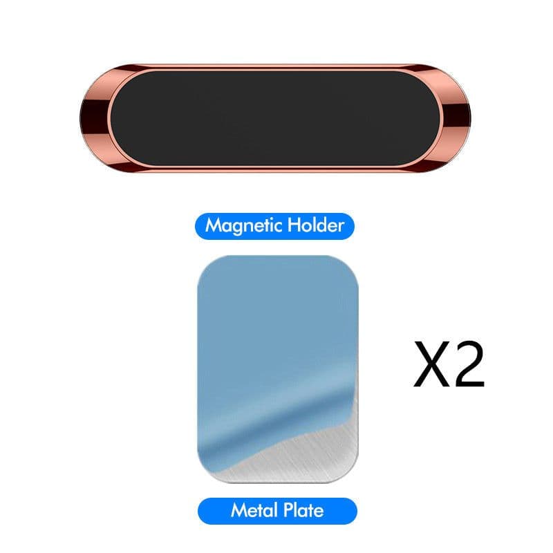 image-F6 Strip Plate Magnetic Car Phone Holder Stand Magnet Holder For Phone In Car Mount Holder