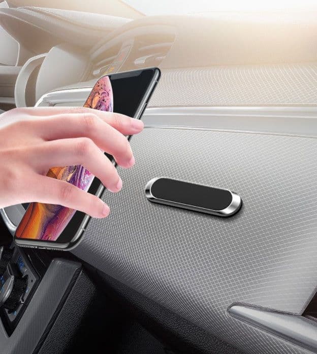 image-F6 Strip Plate Magnetic Car Phone Holder Stand Magnet Holder For Phone In Car Mount Holder