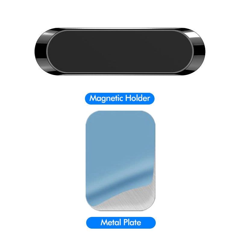 image-F6 Strip Plate Magnetic Car Phone Holder Stand Magnet Holder For Phone In Car Mount Holder