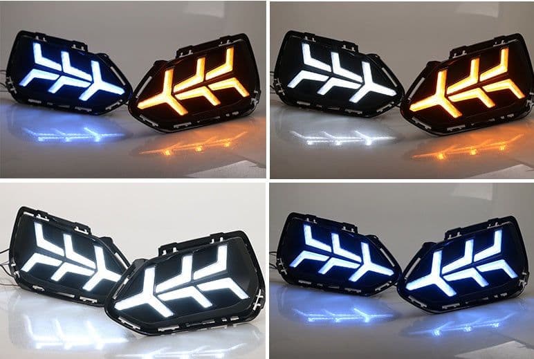image-Car modified two-color daytime running lights