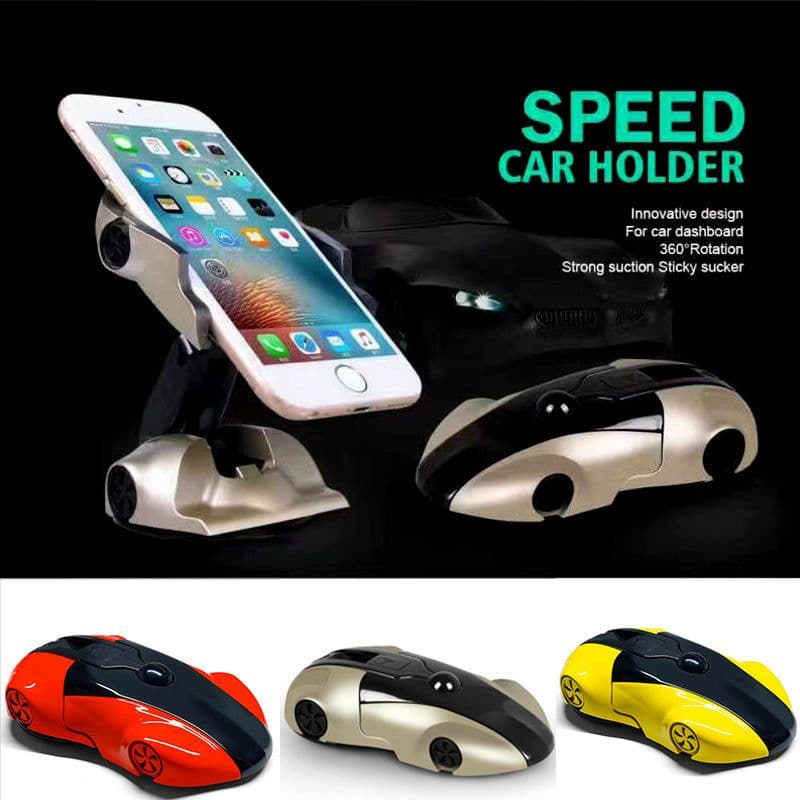 image-Portable Toy Silicone Pad Sports Car Model Gift 360 Degree Rotation Strong Suction Phone Holder