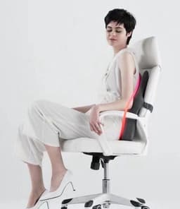 image-Back Cushion Memory Foam Car Seat Pillow Lumbar Support Back Massager Waist Cushion For Chairs Home Office Relieve