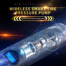 image-Tyre Inflator Cordless Portable Compressor Digital Car Electric Air Pump 12V 150PSI Rechargeable Air Pump For Car Bicycle