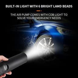 image-Tyre Inflator Cordless Portable Compressor Digital Car Electric Air Pump 12V 150PSI Rechargeable Air Pump For Car Bicycle