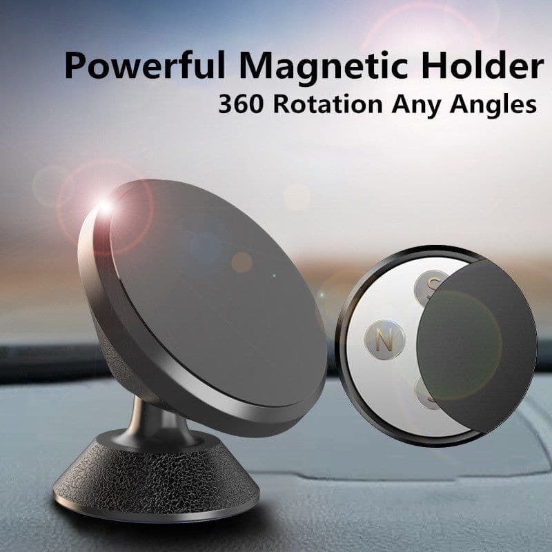 image-Universal Magnetic Car Phone Holder Stand In Car Magnet Air Vent Mount Cell Mobile Phone Support Smartphone