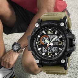 image-Sports Waterproof Electronic Watch Multifunctional Men