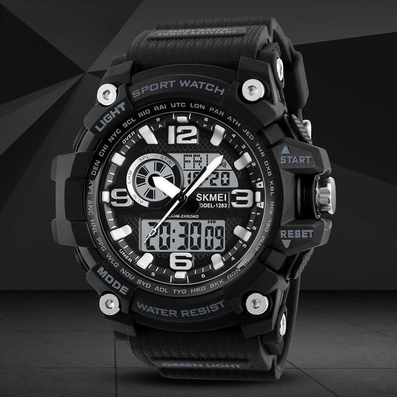 image-Sports Waterproof Electronic Watch Multifunctional Men