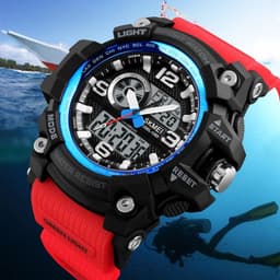 image-Sports Waterproof Electronic Watch Multifunctional Men