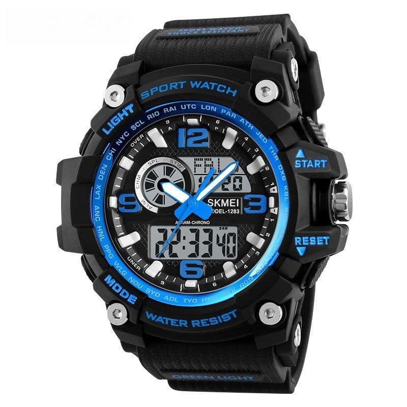 image-Sports Waterproof Electronic Watch Multifunctional Men