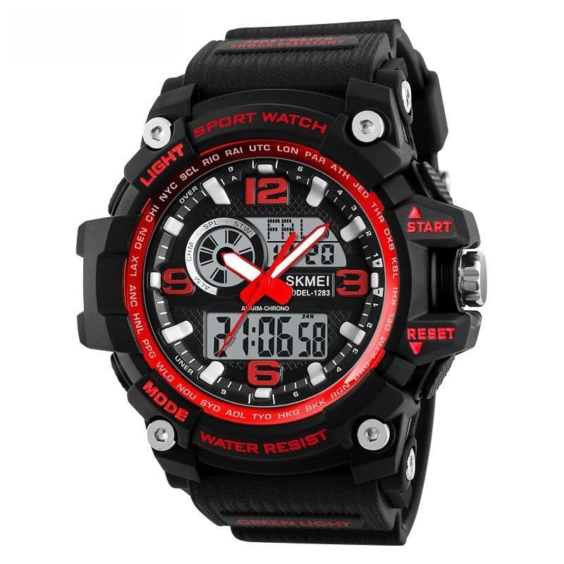 image-Sports Waterproof Electronic Watch Multifunctional Men