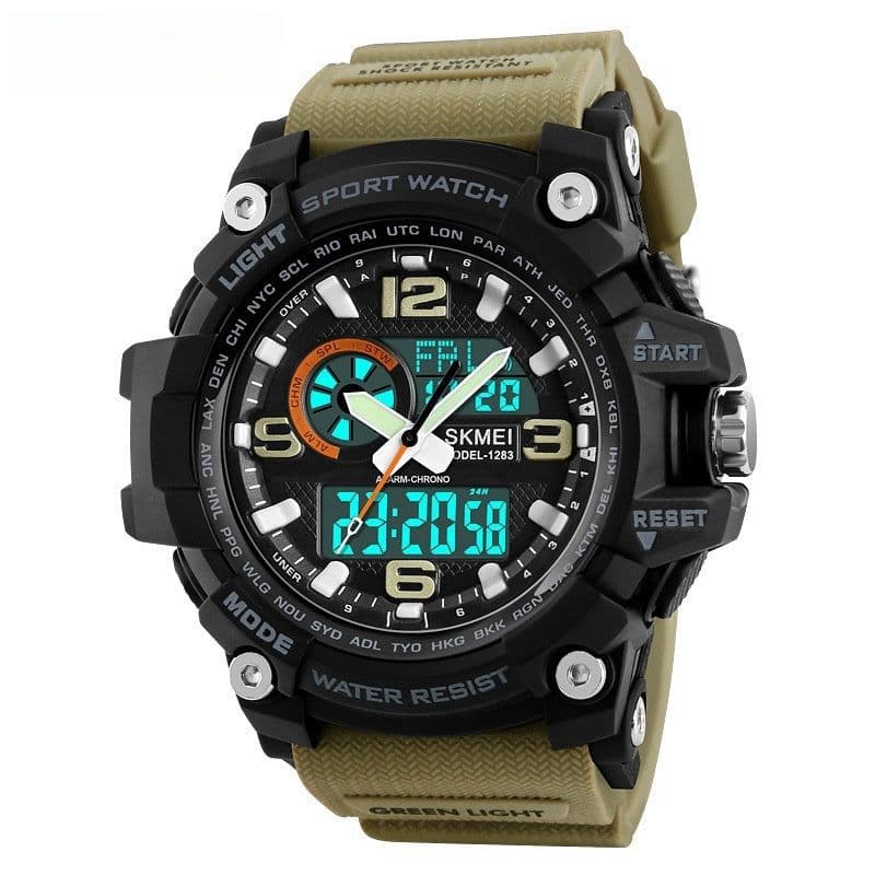 image-Sports Waterproof Electronic Watch Multifunctional Men